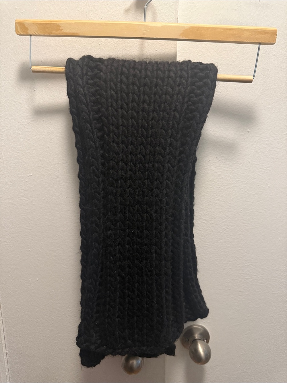 Furla Black knit scarf - Made in Italy